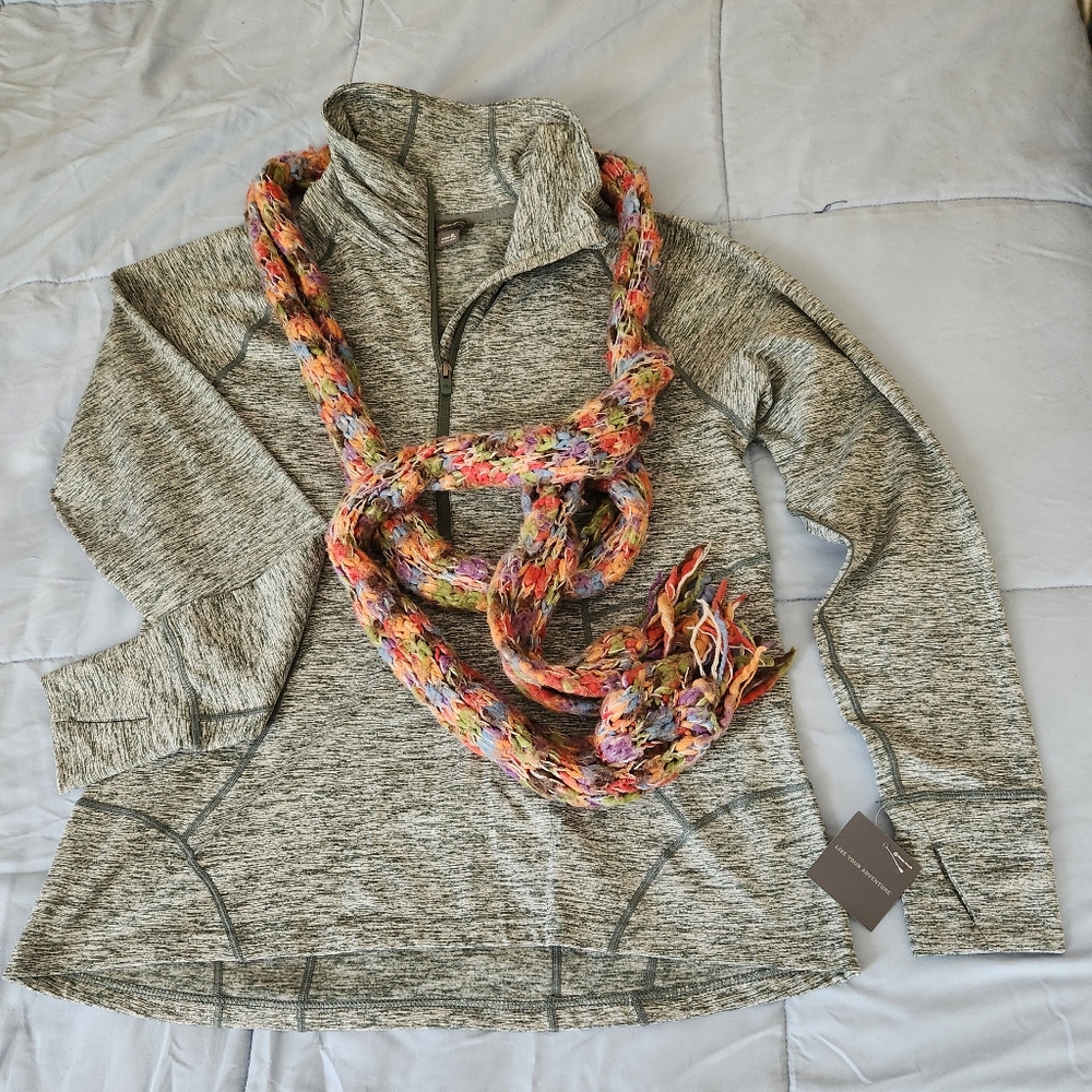NWT Eddie Bauer XL Solstice Knit 1/2 Zip